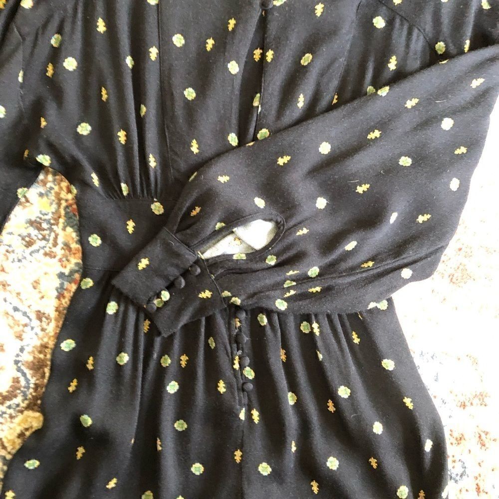 Free People Love Grows Romper Black Floral XS - Picture 15 of 15